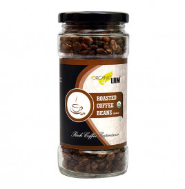 Organic LRM Roasted Coffee Beans   Glass Jar  200 grams